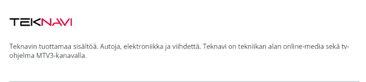 Teknavi on Suomalainen autoiluohjelma